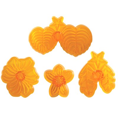 Pme JEM Floral Cutters - Pansy & Violet Set Of 4
