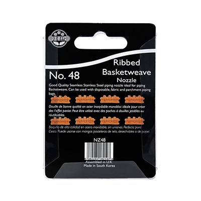 Pme JEM Nozzle - Ribbed Only Basketweave #48