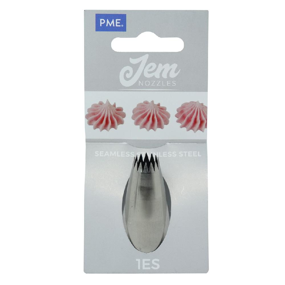 Pme JEM Nozzle - Small Fine Star Savoy Nozzle #1ES