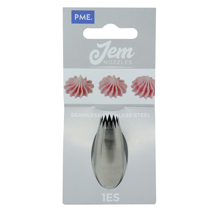 pme JEM Nozzle - Small Fine Star Savoy Nozzle #1ES