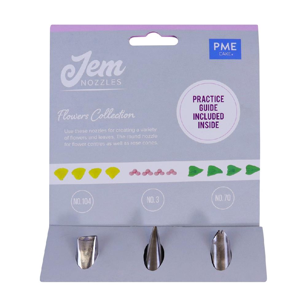 Pme Jem Nozzles Set – Flowers Collection Pack Of 3