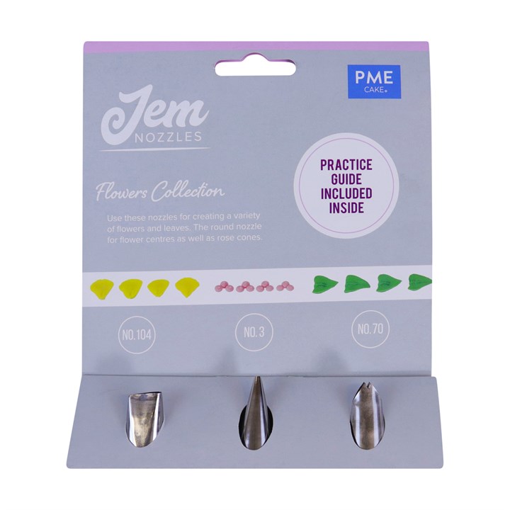 pme Jem Nozzles Set – Flowers Collection Pack of 3