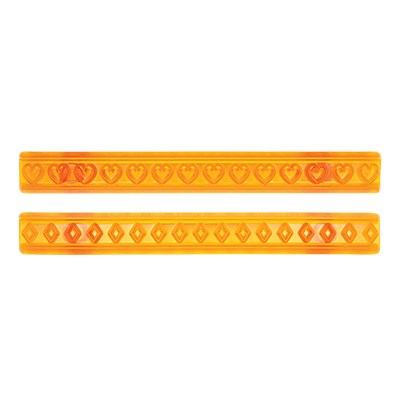 Pme JEM Ribbon Cutters - Hearts & Diamonds Set Of 2