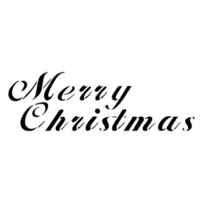 Pme JEM Stencil - Merry Christmas (97 X 31mm / 4 X 1.2”)