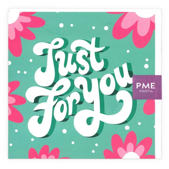 pme Just for you' Green Greeting Card