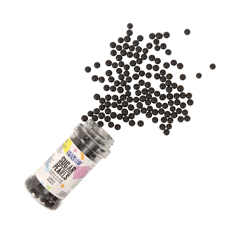 Pme Large Sugar Pearls - Black (90g / 3.17 Oz)