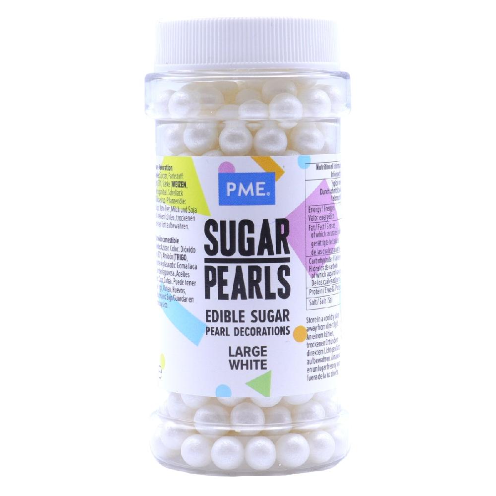 Pme Large Sugar Pearls - White (90g / 3.17 Oz)