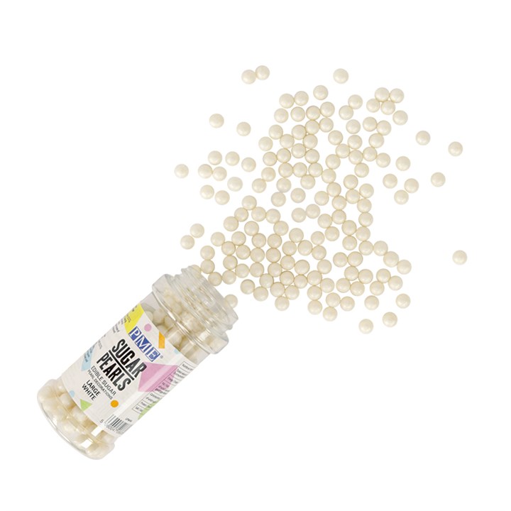 Pme Large Sugar Pearls - White (90g / 3.17 Oz)