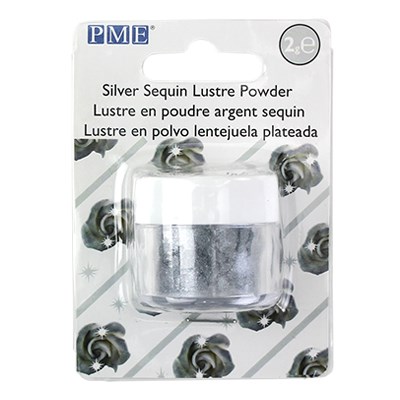 pme Lustre Powder Colour - Silver Sequin (2g)