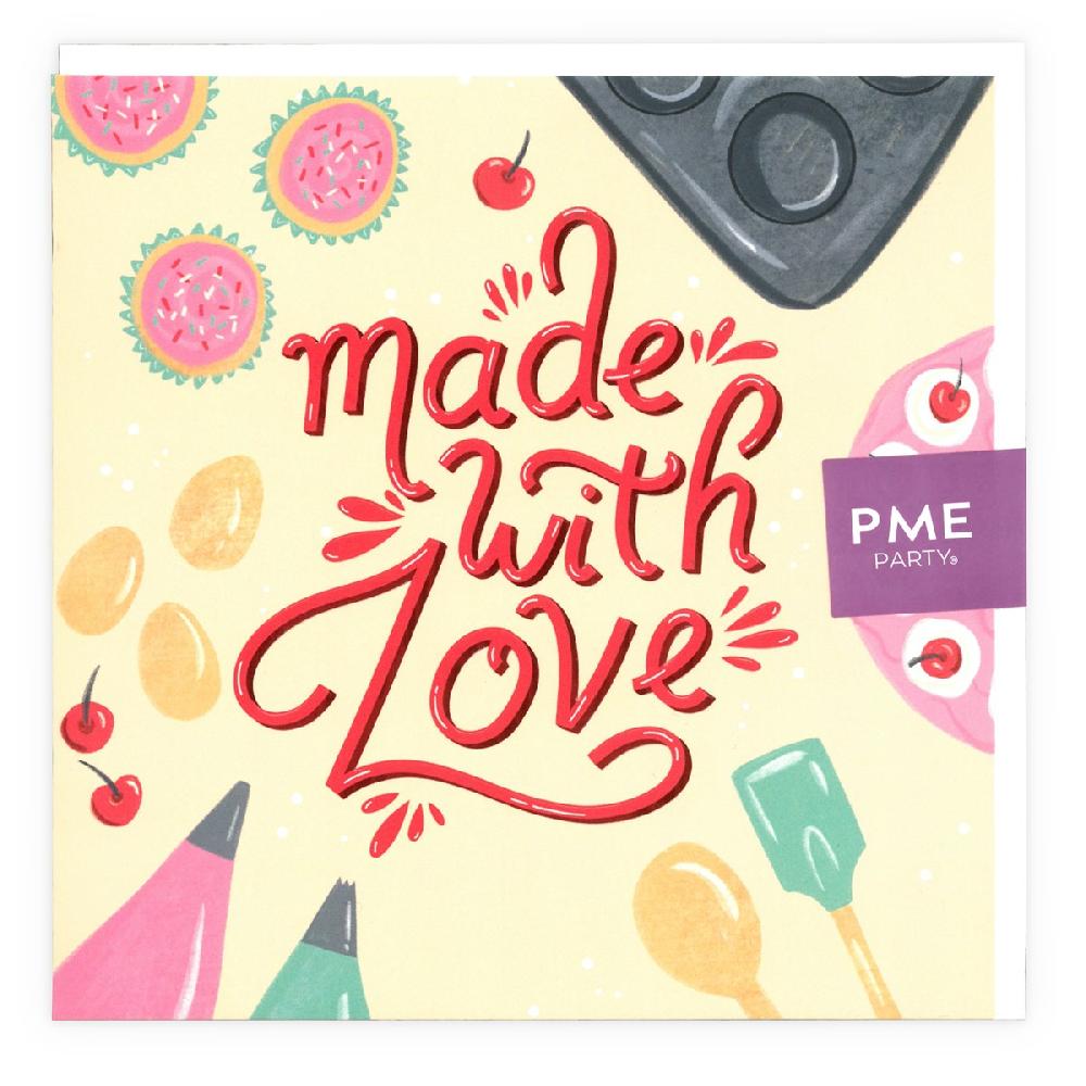 Pme Made With Love' Beige Greeting Card