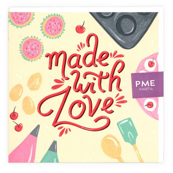 pme Made with Love' Beige Greeting Card