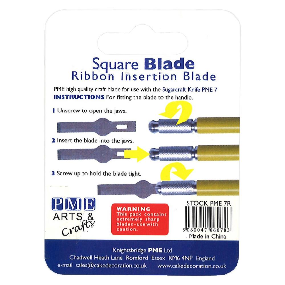 Pme PME Modelling Tools - Spare Ribbon Blades For Sugarcraft Knife Pk/5 (32mm / 1.3”)