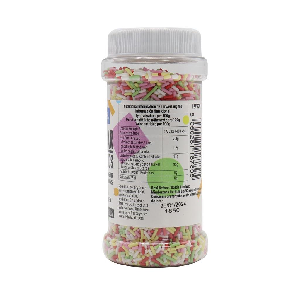 Pme Multi-Coloured Sugar Strands (80g / 2.82oz)