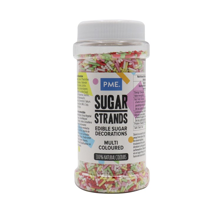 pme Multi-Coloured Sugar Strands (80g / 2.82oz)