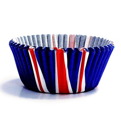 Pme Paper Baking Cases - Mini Red White & Blue Pk/100