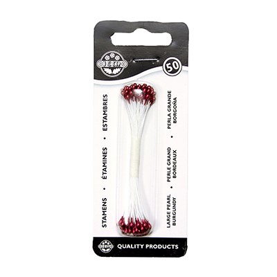 Pme Pearl Stamen Large - Burgundy