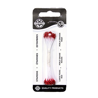 Pme Pearl Stamen Large - Red