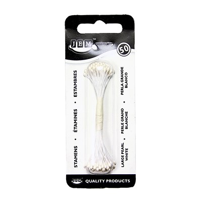 Pme Pearl Stamen Large - White