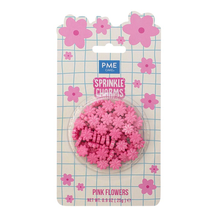 pme Pink flowers Sprinkle Charms (25g / 0.9oz)