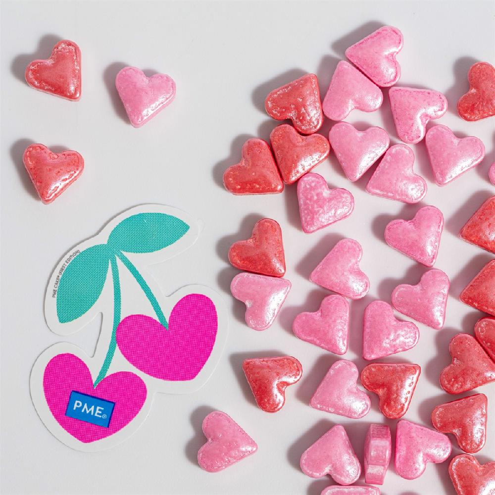 Pme Pink Hearts Sprinkle Charms (25g / 0.9oz)