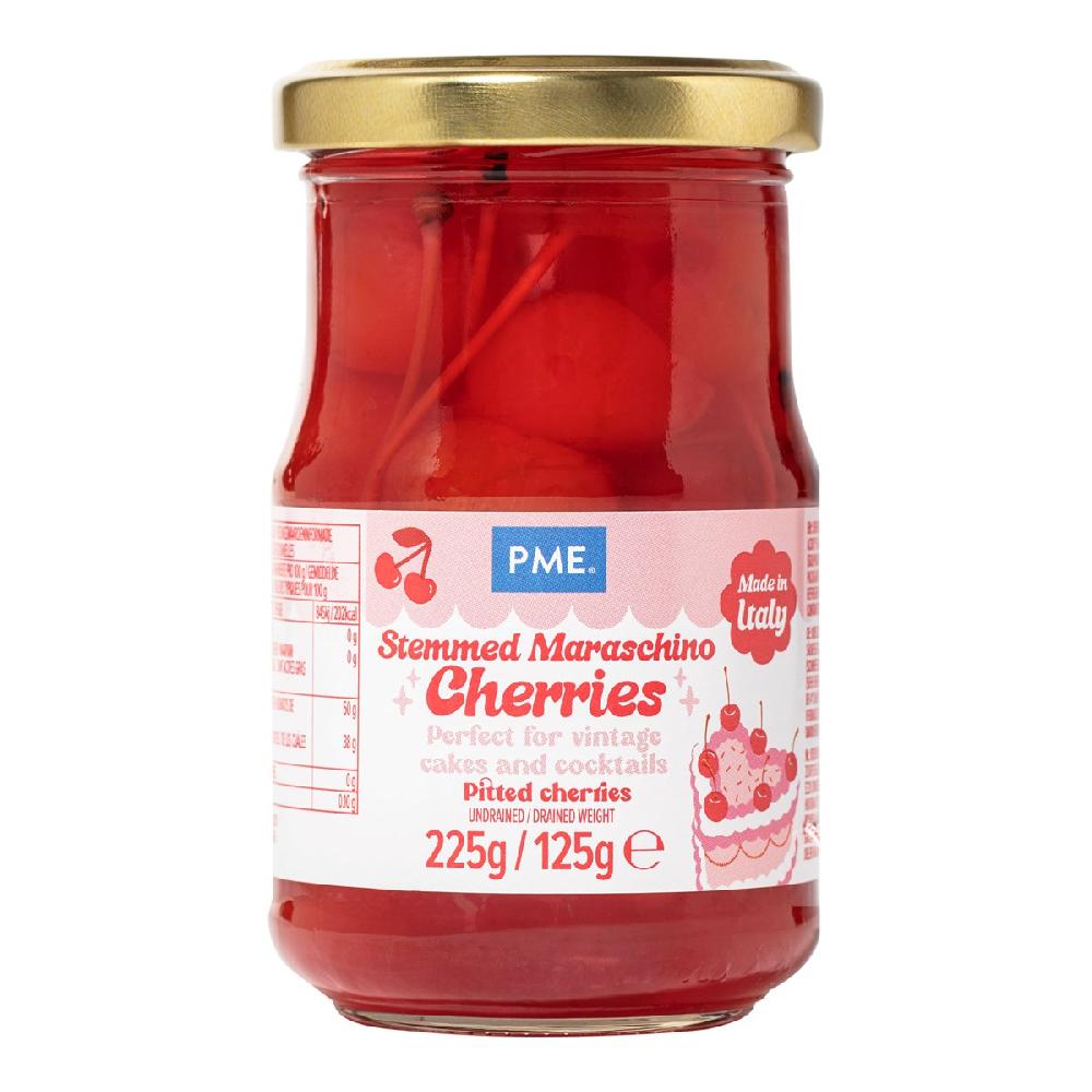 Pme Red Stemmed Maraschino Cherries (225g)