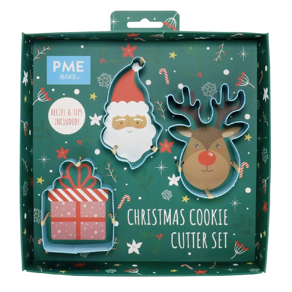 Pme Santa Cookie Cutter Set Of 3
