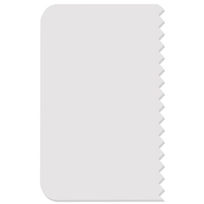 Pme Side Scrapers - Patterned Edge Plastic Set Of 4