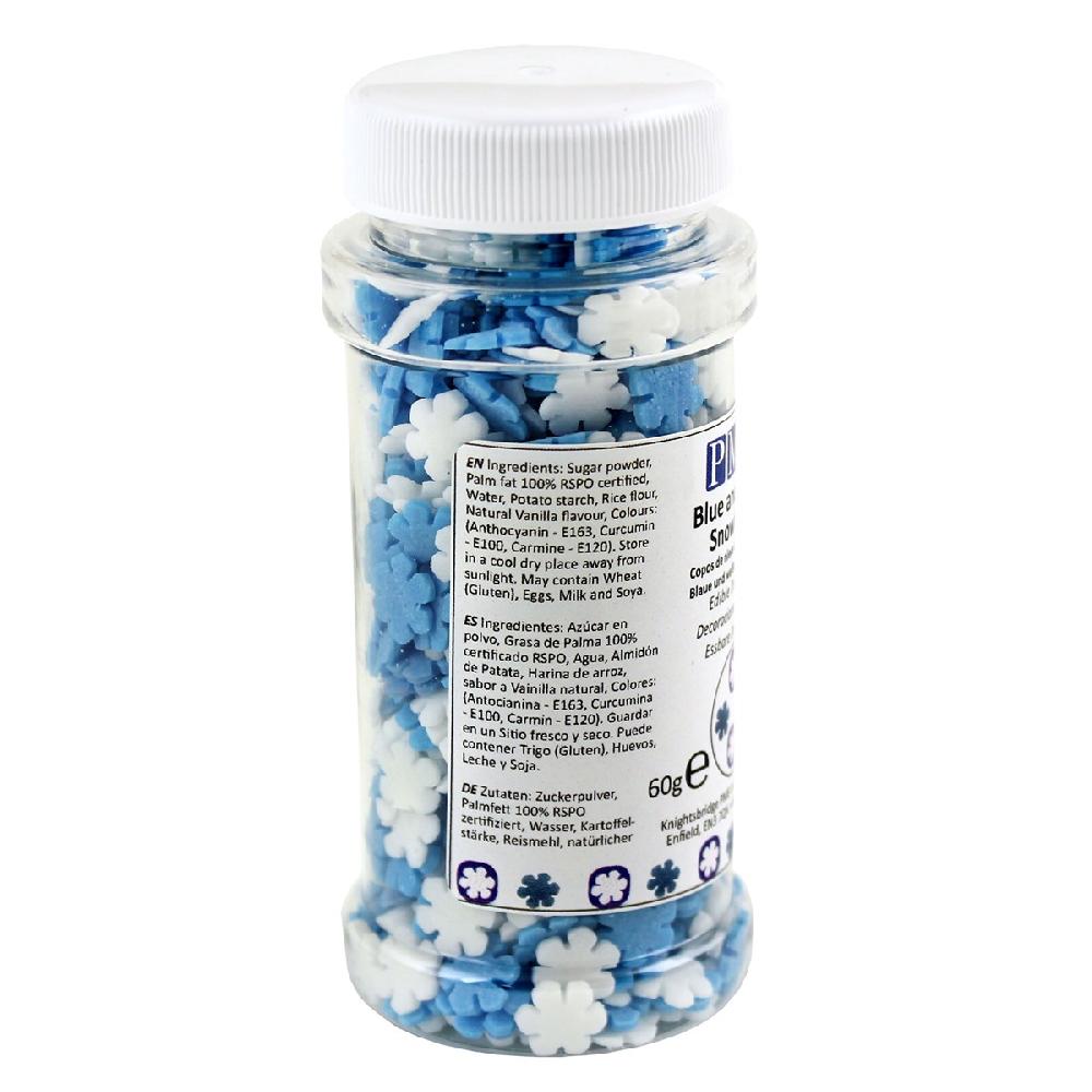 Pme Sprinkles - Blue And White Snowflake  (60g / 2.11oz)