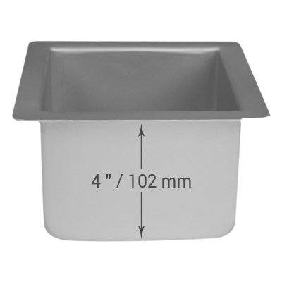 Pme Square Cake Pan (102 X 102 X 102mm / 4 X 4 X 4")