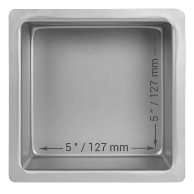 Pme Square Cake Pan (127 X 127 X 102mm / 5 X 5 X 4")