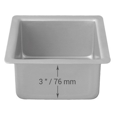 Pme Square Cake Pan (127 X 127 X 76mm / 5 X 5 X 3")