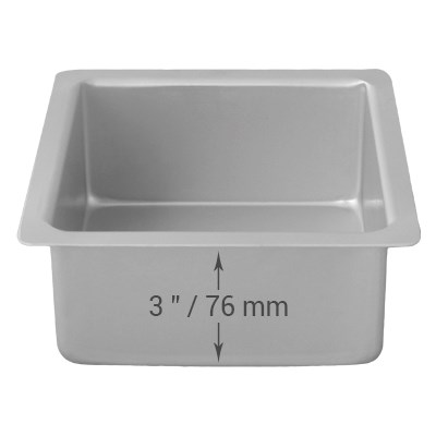 Pme Square Cake Pan (152 X 152 X 76mm / 6 X 6 X 3")