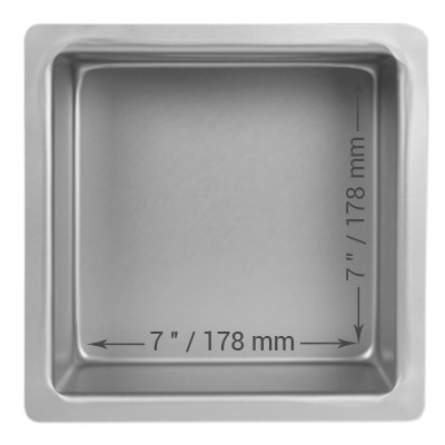 pme Square Cake Pan (178 x 178 x 102mm / 7 x 7 x 4")