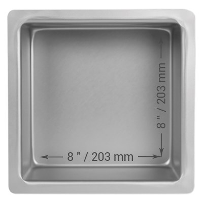 Pme Square Cake Pan (203 X 203 X 102mm / 8 X8 X 4")