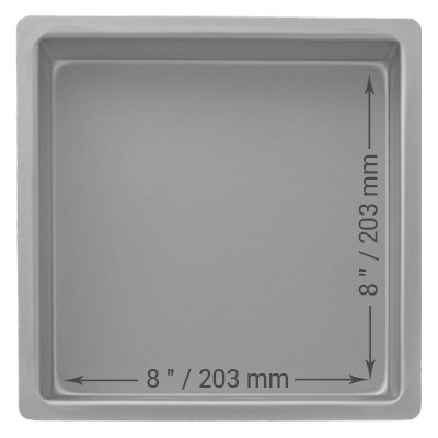 Pme Square Cake Pan (203 X 203 X 76mm / 8 X 8 X 3")