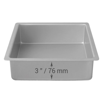 Pme Square Cake Pan (229 X 229 X 76mm / 9 X 9 X 3")