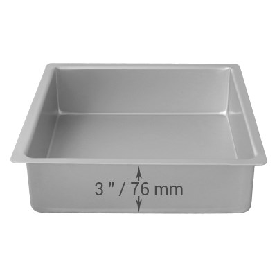 Pme Square Cake Pan (254 X 254 X 76mm / 10 X 10 X 3")