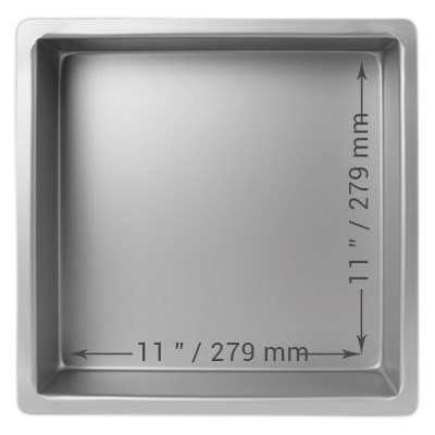 pme Square Cake Pan (279 x 279 x 102mm / 11 x 11 x 4")