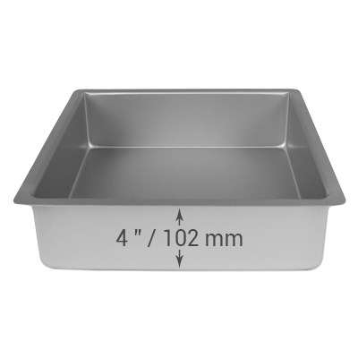 Pme Square Cake Pan (330 X 330 X 102mm / 13 X 13 X 4")