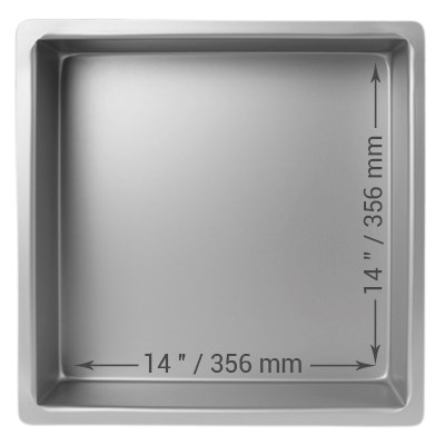 pme Square Cake Pan (356 x 356 x 102mm / 14 x 14 x 4")