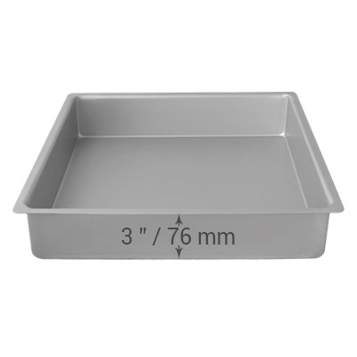 Pme Square Cake Pan (356 X 356 X 76mm / 14 X 14 X 3")