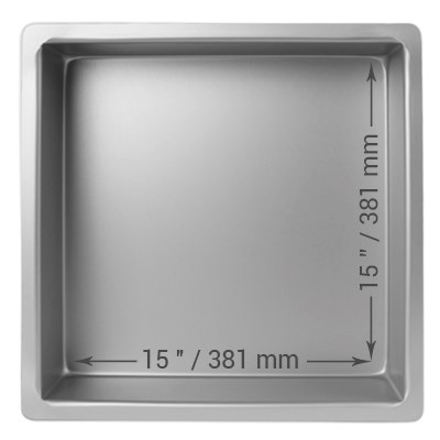 pme Square Cake Pan (381 x 102 x 102mm / 15 x 15 x 4")