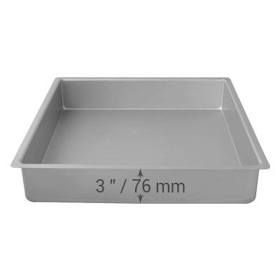 Pme Square Cake Pan (381 X 381 X 76mm / 15 X 15 X 3")