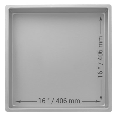 Pme Square Cake Pan (406 X 406 X 76mm / 16 X 16 X 3")