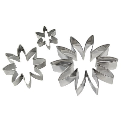 Pme Stainless Steel Cutters - Daisy Set Of 3
