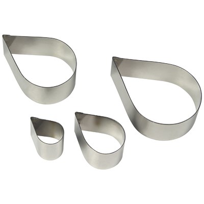 Pme Stainless Steel Cutters - Rose Petal Set Of 4