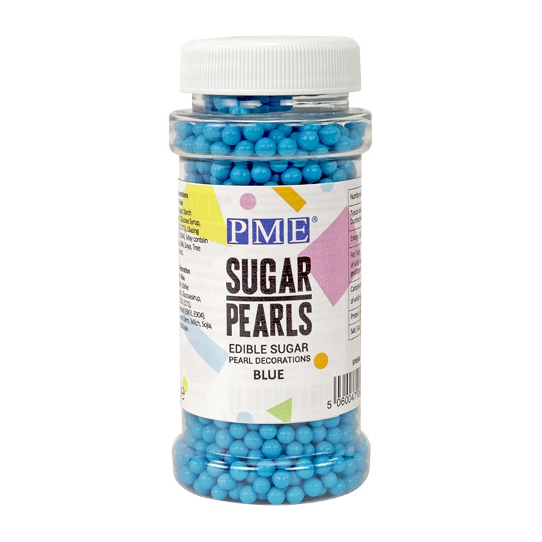 Pme Sugar Pearls - Blue (100g / 3.5 Oz)