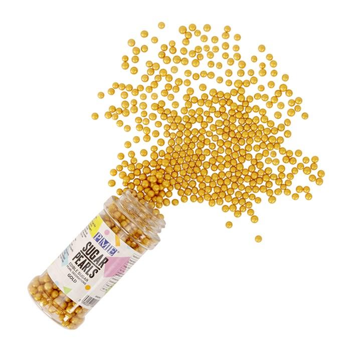 Pme Sugar Pearls - Gold 4mm (60g / 2.11oz)