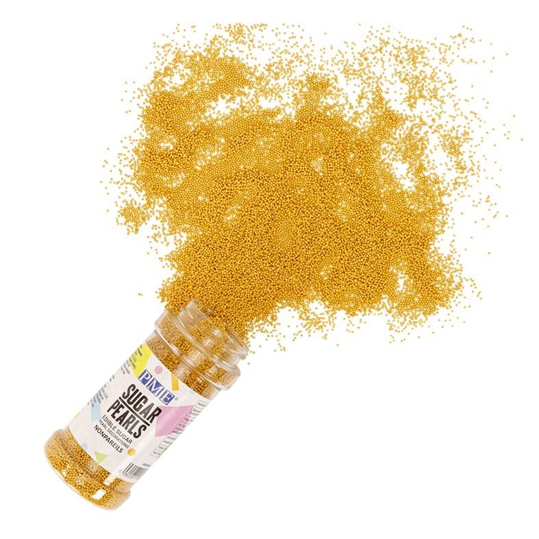Pme Sugar Pearls - Gold NonPareils (100g / 3.5oz)