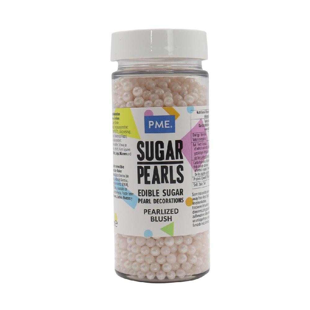 Pme Sugar Pearls - Pearlized Blush (100g / 3.5 Oz)